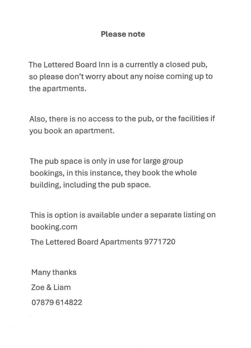 Lettered Board Apartments 1, 2 & 3 Pickering Exterior foto